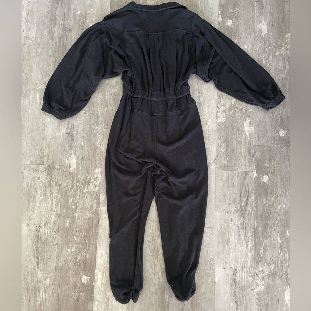 Free People Black Long-Sleeve Jumpsuit - Picture 5 of 7